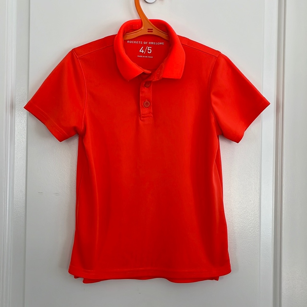 Rockets of Awesome active wear polo shirt size 4/5